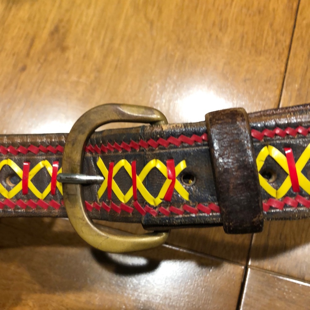 Vintage Hand Crafted Leather Belt